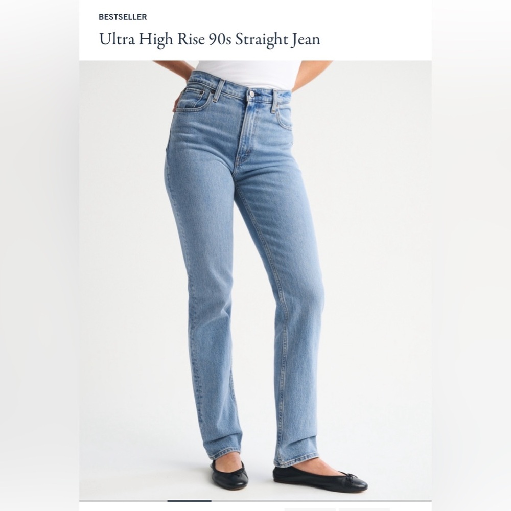 Abercrombie & Fitch Light Blue High Rise Jeans